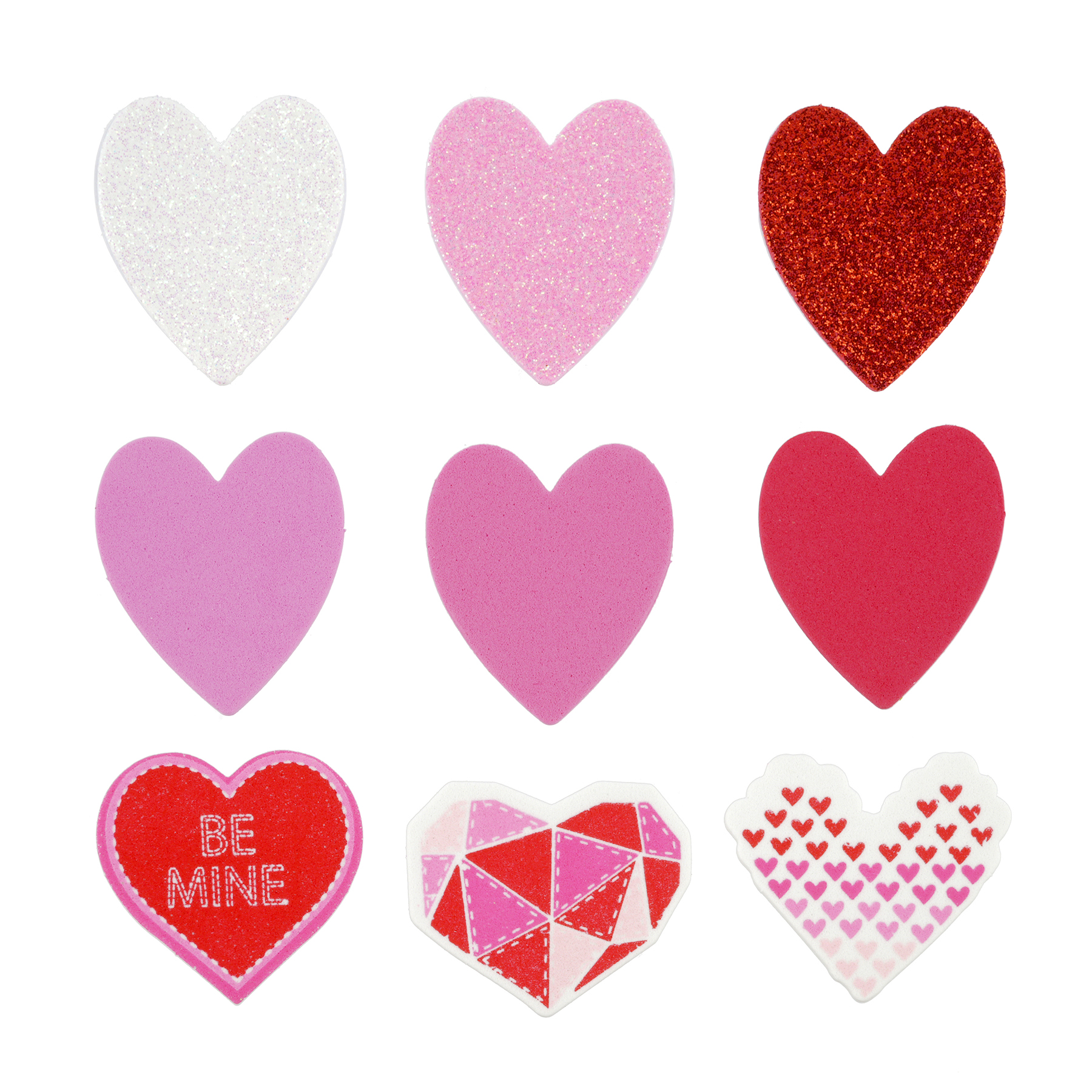 Valentine's Day Mixed Heart Foam Stickers, 120ct. by Creatology